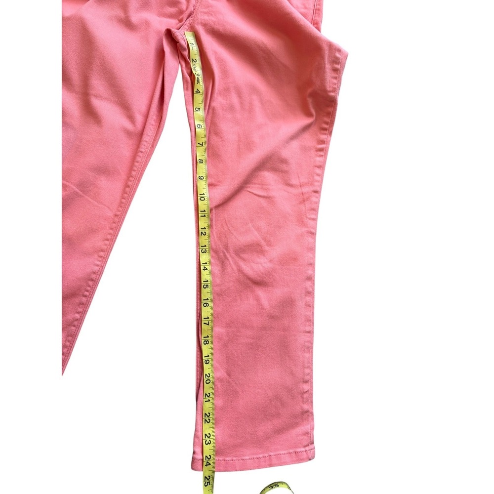 Lee Platinum Label Women's Jeans Size 8 Med‎ Coral Pink Straight Leg Stretch - Picture 8 of 10